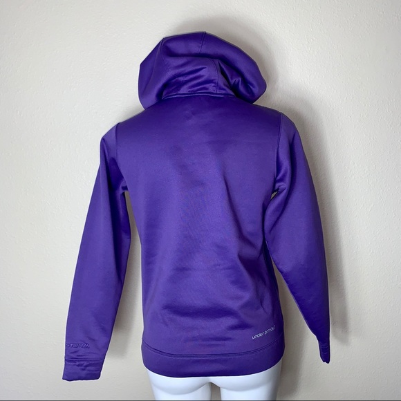 Under Armour Cold Gear Purple and Pink Camo Hoodie - Picture 4 of 5